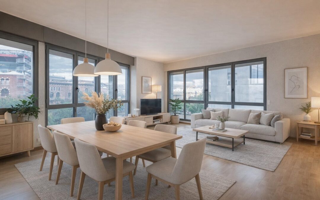 Gran piso exterior con vistas despejadas a pasos de Plaza España