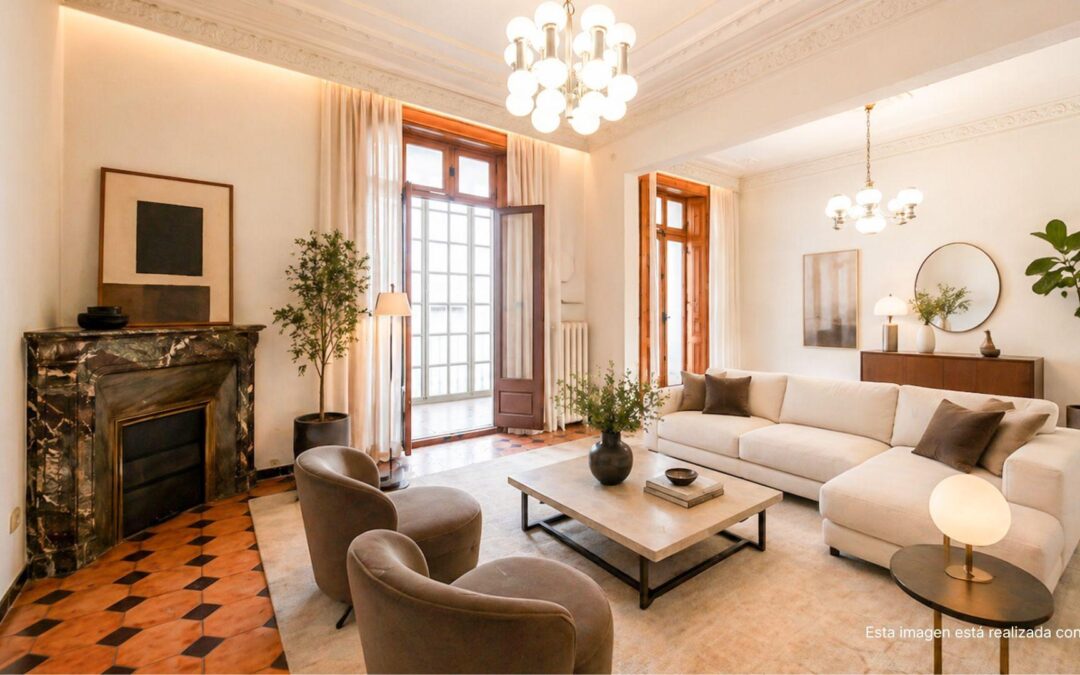 Piso señorial con techos altos en Eixample · Barcelona