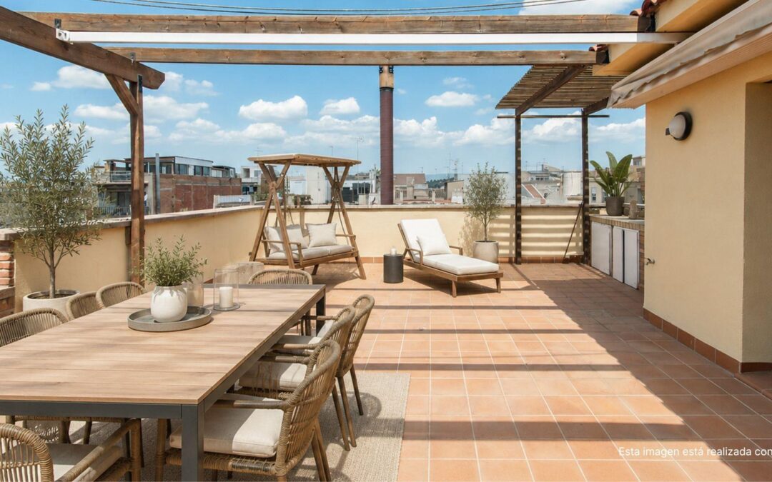 Ático dúplex con gran terraza, piscina comunitaria y múltiples espacios en el centro